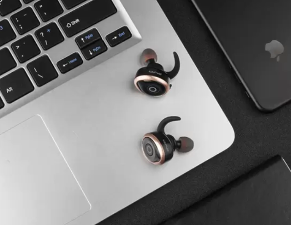 bezdrotovi navushnyky bluetooth awei t1 twins earphones black 008540 awei 3 Бездротові навушники Bluetooth Awei T1 Twins Earphones Black (008540)