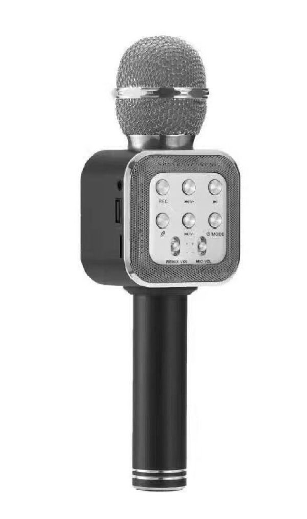 mikrofon bezdrotovyj karaoke wster ws1818 black 008500 wster 2 Мікрофон бездротовий караоке WSTER WS1818 Black (008500)