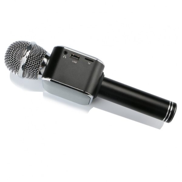 mikrofon bezdrotovyj karaoke wster ws1818 black 008500 wster 3 Мікрофон бездротовий караоке WSTER WS1818 Black (008500)