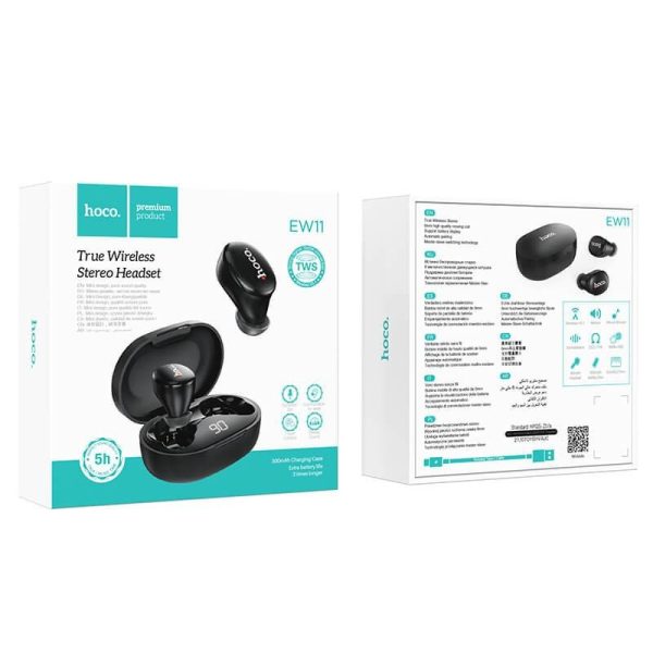 navushnyky bezdrotovi bluetooth hoco ew11 black hoco 5 Навушники бездротові Bluetooth HOCO EW11 Black