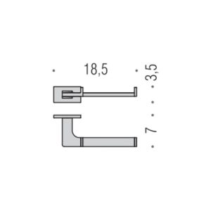 Colombo B1608 LookПаперотримач мат хром