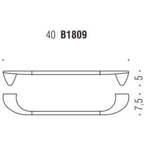 Colombo B1809 KhalaВішалка одинарна 40см хром