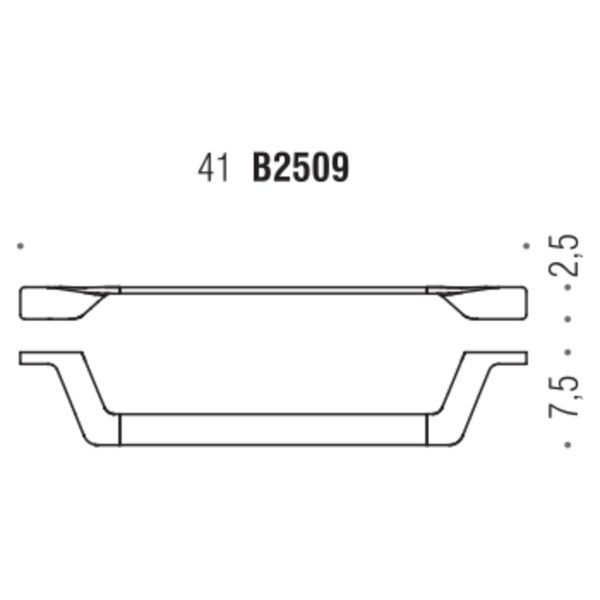 Colombo B2509 Alize Вішалка хром