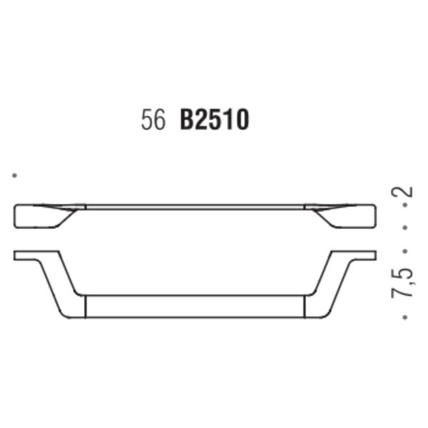 Colombo B2510 Alize Вішалка хром