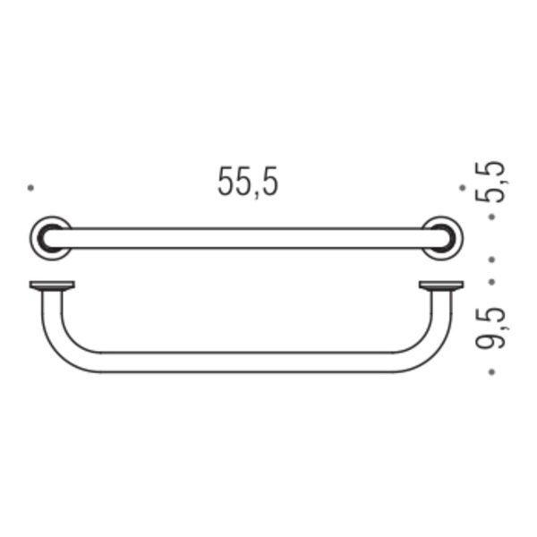 Colombo B9721 Ручка для ванної 55