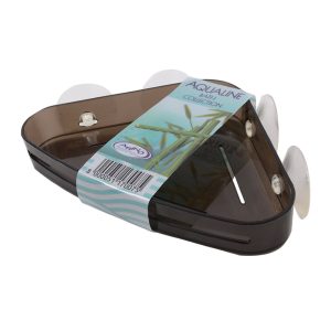 Arino Поличка кутова Aqualine 23*15*3,2 сіра