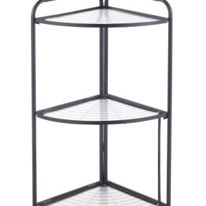 Декоративний стелаж Arino 3 полиці 35X51X85 сталь, чорний