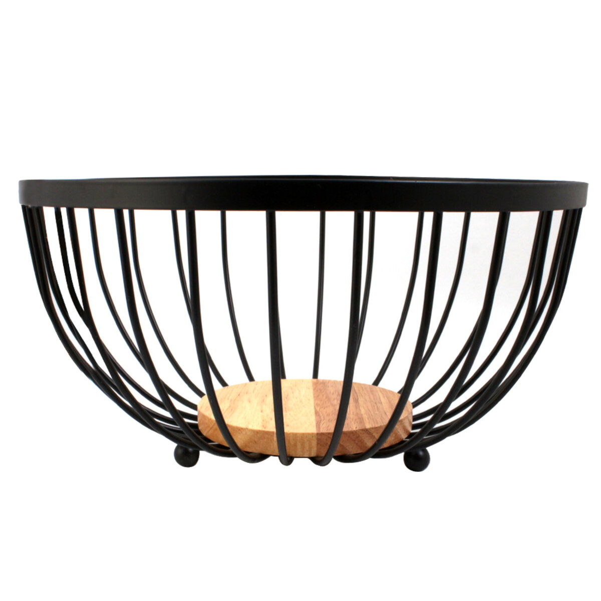 Кошик для фруктів Arino Bamboo, чорний, 25*25*13 см 2 Кошик для фруктів Arino Bamboo, чорний, 25*25*13 см - Зображення 2
