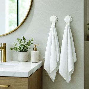 Набір гачків Arino Home White, скотч, 2 шт, білий, пластик
