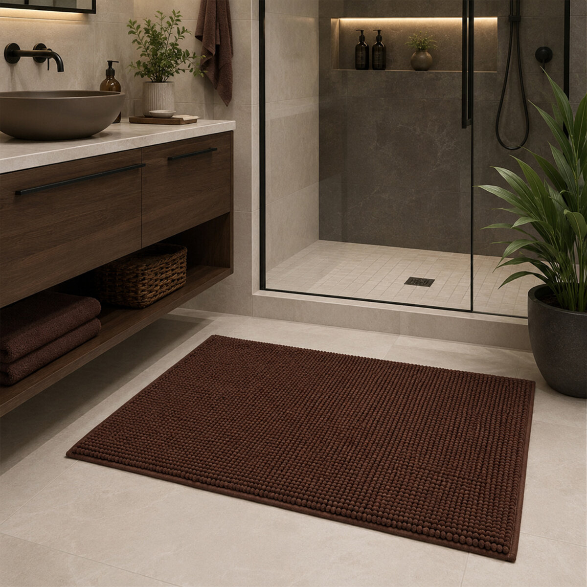 Килимок Арт 366 шоколад 50*80 Trento 5 Килимок Арт 366 шоколад 50*80 Trento - Зображення 5