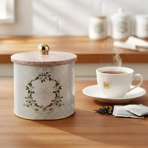 Ємність для зберігання Rosy, рожевий, 14*12,5 см, кругла